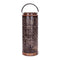 19" Brown Abstract Manufactured Wood Tabletop Pillar Candle Holder
