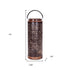19" Brown Abstract Manufactured Wood Tabletop Pillar Candle Holder