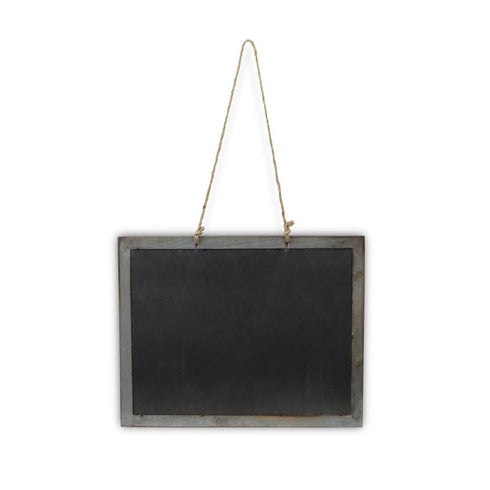 15" X 19" Brown Wood Hanging Chalkboard