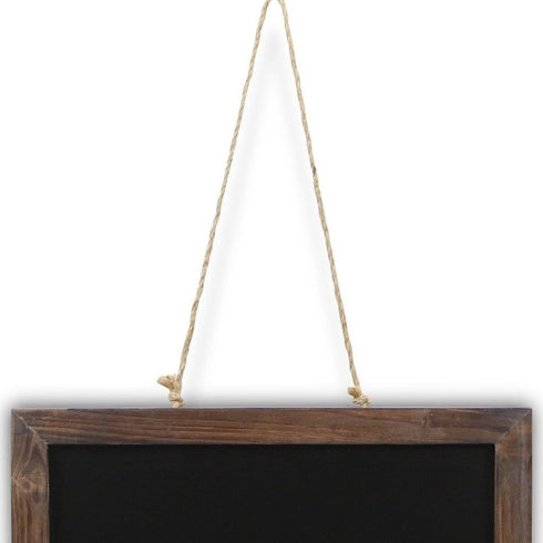 15" X 19" Brown Wood Hanging Chalkboard