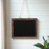 15" X 19" Brown Wood Hanging Chalkboard