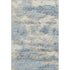 10' X 14' Blue Silver And Gold Abstract Washable Area Rug With UV Protection