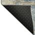 10' X 14' Blue Silver And Gold Abstract Washable Area Rug With UV Protection