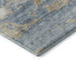 10' X 14' Blue Silver And Gold Abstract Washable Area Rug With UV Protection