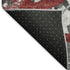 9' X 12' Red Charcoal And Gray Abstract Washable Area Rug With UV Protection