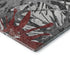 9' X 12' Red Charcoal And Gray Abstract Washable Area Rug With UV Protection