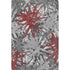 9' X 12' Red Charcoal And Gray Abstract Washable Area Rug With UV Protection