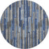 9' X 12' Blue Ivory And Gray Abstract Distressed Washable Area Rug With UV Protection