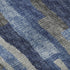 9' X 12' Blue Ivory And Gray Abstract Distressed Washable Area Rug With UV Protection