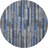 9' X 12' Blue Ivory And Gray Abstract Distressed Washable Area Rug With UV Protection