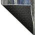 9' X 12' Blue Ivory And Gray Abstract Distressed Washable Area Rug With UV Protection