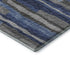 9' X 12' Blue Ivory And Gray Abstract Distressed Washable Area Rug With UV Protection