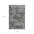 9' X 12' Burnished Brown And Blue Tribal Washable Area Rug With UV Protection