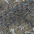 9' X 12' Burnished Brown And Blue Tribal Washable Area Rug With UV Protection