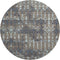 9' X 12' Burnished Brown And Blue Tribal Washable Area Rug With UV Protection