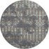 9' X 12' Burnished Brown And Blue Tribal Washable Area Rug With UV Protection