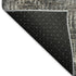 9' X 12' Graphite Ivory And Beige Abstract Distressed Washable Area Rug With UV Protection