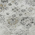 9' X 12' Light Gray And Charcoal Floral Medallion Distressed Washable Area Rug With UV Protection