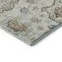 5' X 8' Blue Coffee And Linen Floral Medallion Distressed Washable Area Rug With UV Protection
