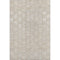9' X 12' Ivory And Beige Geometric Washable Area Rug With UV Protection