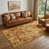 8' X 10' Brown Ivory And Beige Geometric Washable Area Rug With UV Protection