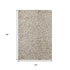 9' X 12' Beige Gray And Ivory Diamond Washable Area Rug With UV Protection