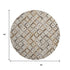9' X 12' Gray Brown And Ivory Geometric Washable Area Rug With UV Protection