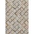 9' X 12' Gray Brown And Ivory Geometric Washable Area Rug With UV Protection