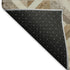 9' X 12' Gray Brown And Ivory Geometric Washable Area Rug With UV Protection