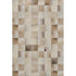 8' X 10' Taupe Ivory And Beige Patchwork Washable Area Rug With UV Protection