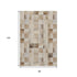 8' X 10' Taupe Ivory And Beige Patchwork Washable Area Rug With UV Protection