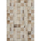 8' X 10' Taupe Ivory And Beige Patchwork Washable Area Rug With UV Protection