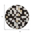 9' X 12' Black Ivory And Beige Patchwork Washable Area Rug With UV Protection