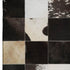 9' X 12' Black Ivory And Beige Patchwork Washable Area Rug With UV Protection