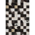 9' X 12' Black Ivory And Beige Patchwork Washable Area Rug With UV Protection