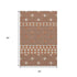 9' X 12' Burnt Sienna And Ivory Geometric Washable Area Rug With UV Protection