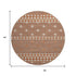 9' X 12' Burnt Sienna And Ivory Geometric Washable Area Rug With UV Protection