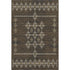 8' X 10' Brown Ivory And Gold Tribal Washable Area Rug With UV Protection