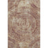 9' X 12' Burnt Sienna And Ivory Medallion Washable Area Rug With UV Protection