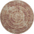 9' X 12' Burnt Sienna And Ivory Medallion Washable Area Rug With UV Protection