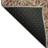 9' X 12' Burnt Sienna And Ivory Medallion Washable Area Rug With UV Protection