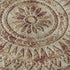 9' X 12' Burnt Sienna And Ivory Medallion Washable Area Rug With UV Protection