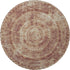9' X 12' Burnt Sienna And Ivory Medallion Washable Area Rug With UV Protection