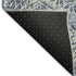 9' X 12' Blue And Ivory Medallion Washable Area Rug With UV Protection