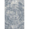 9' X 12' Blue And Ivory Medallion Washable Area Rug With UV Protection