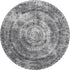 9' X 12' Gray And Ivory Medallion Washable Area Rug With UV Protection