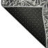 9' X 12' Gray And Ivory Medallion Washable Area Rug With UV Protection