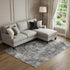 9' X 12' Gray And Ivory Medallion Washable Area Rug With UV Protection