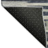 9' X 12' Gray Charcoal And Ivory Abstract Washable Area Rug With UV Protection