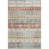 9' X 12' Desert Sand Rust And Ivory Tribal Washable Area Rug With UV Protection